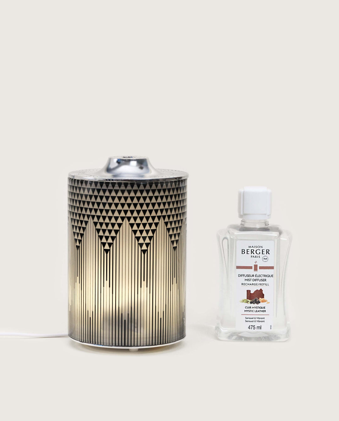 Elektrischer Aroma Diffuser Evanescence Grau - Kraftvolles Leder Lampe Berger - Maison Berger offizieller Onlineshop DE - AT