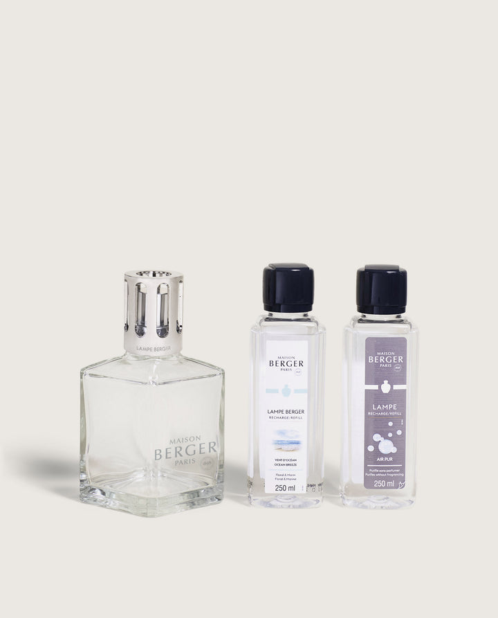 Lampe Berger Essentielle Cube - Frische Ozeanbrise & AIR PUR Neutral