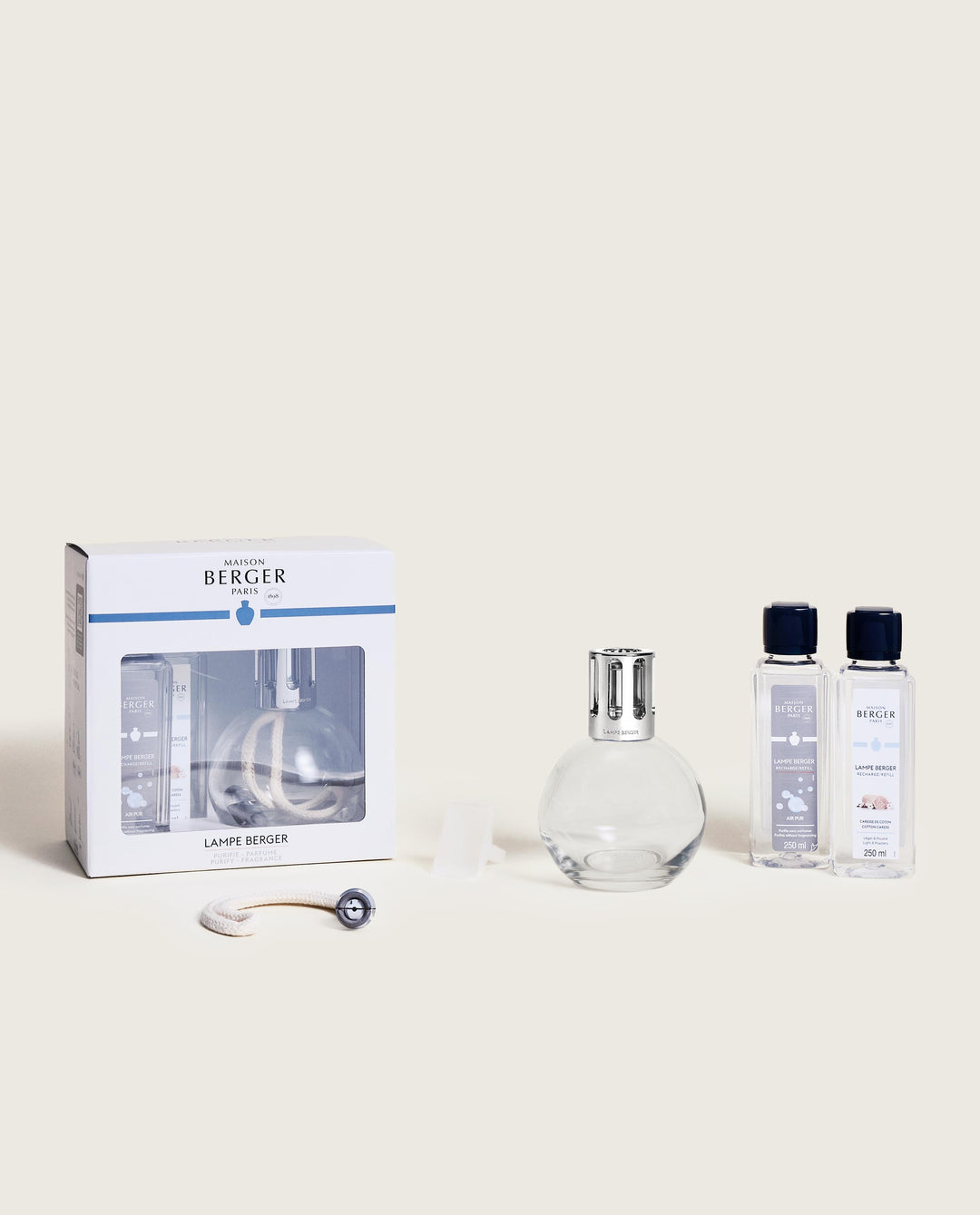 Lampe Berger Essentielle Rund - Zarte Baumwollblüte & AIR PUR Neutral