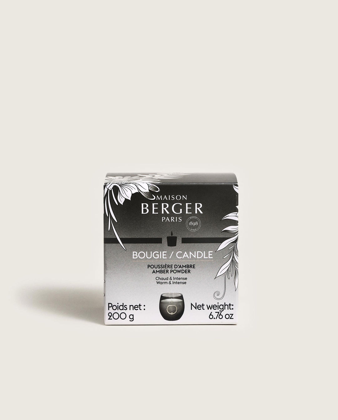 Duftkerze Holly Grau - Pudriger Amber 200 g Lampe Berger - Maison Berger offizieller Onlineshop DE - AT