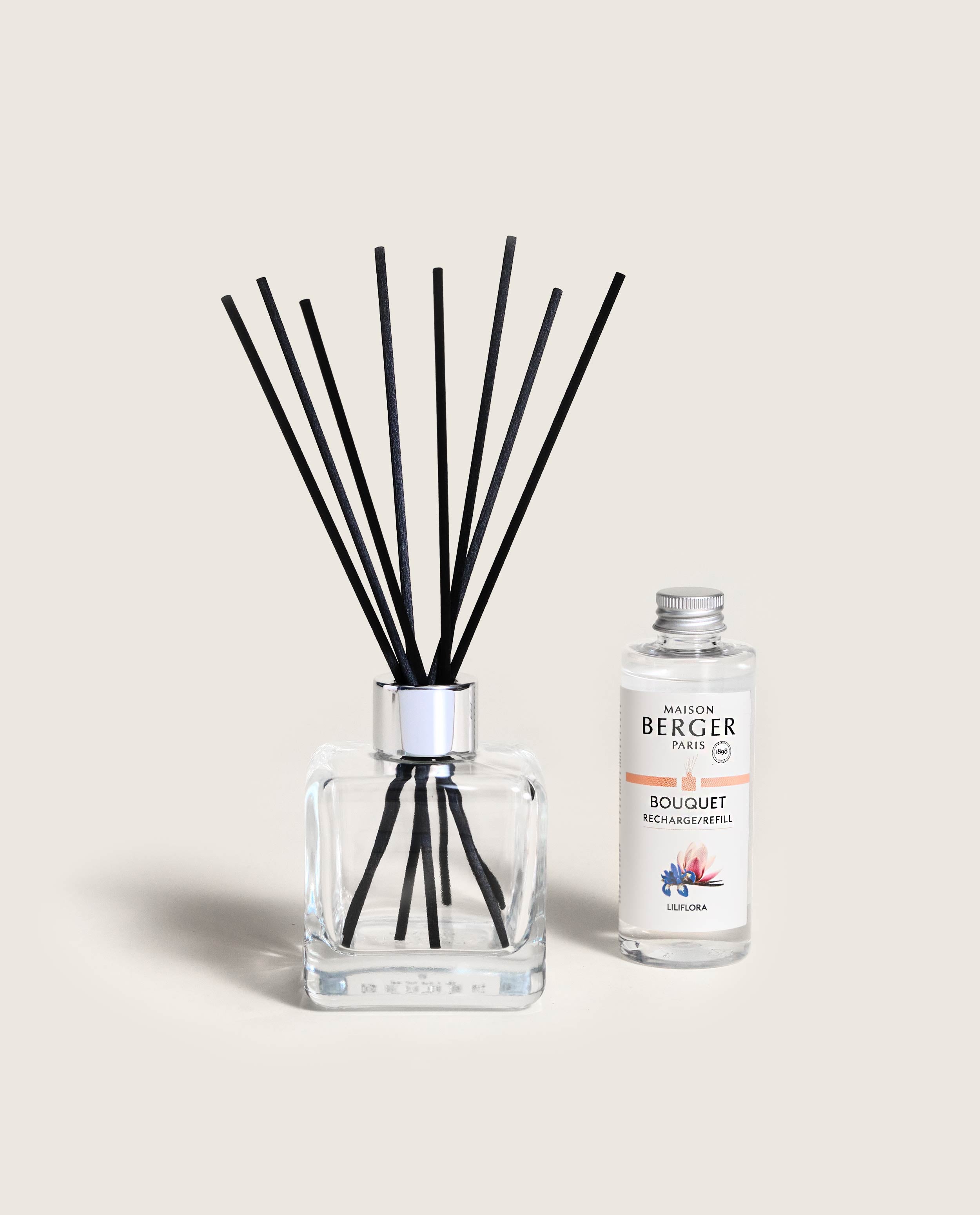 Maison Berger - Diffuseur électrique Marbrure blanc et parfum Liliflora - Décoration