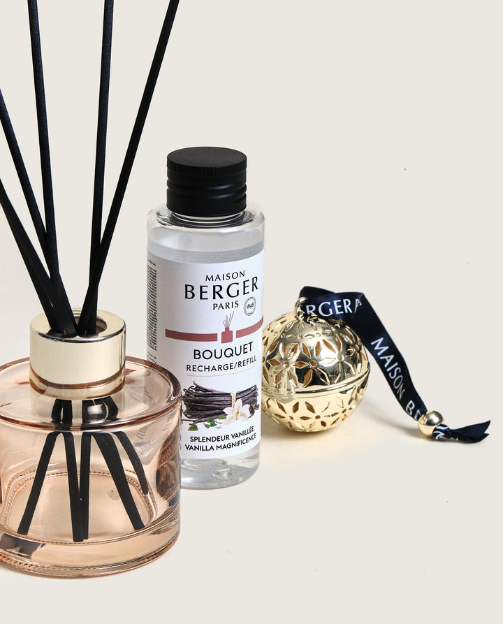 Geschenkbox Pomelis "Kleine Schätze" - Raumduftdiffuser + Pomander (inkl. Duftkeramik) - Zauber der Vanille