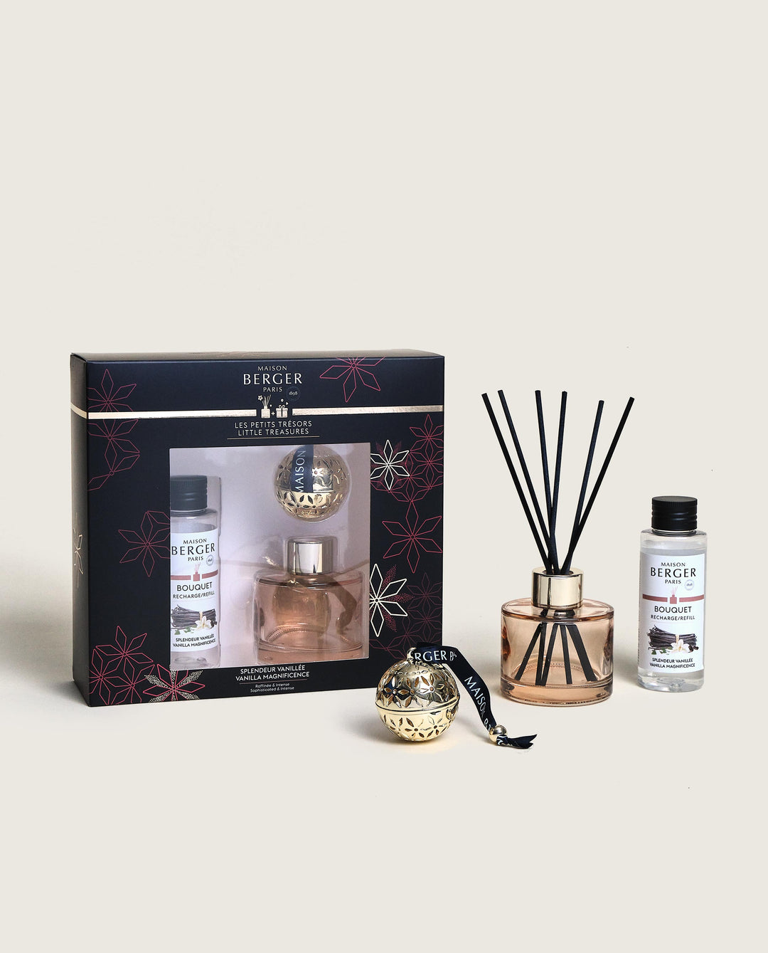 Geschenkbox Pomelis "Kleine Schätze" - Raumduftdiffuser + Pomander (inkl. Duftkeramik) - Zauber der Vanille Lampe Berger - Maison Berger offizieller Onlineshop DE - AT