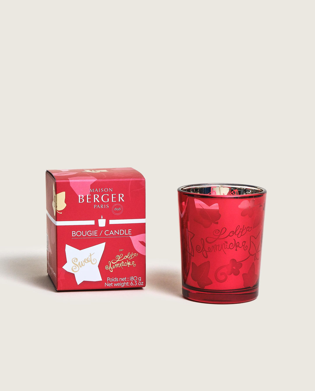 Lolita Lempicka Sweet Duftkerze Rot 180 g Lampe Berger - Maison Berger offizieller Onlineshop DE - AT