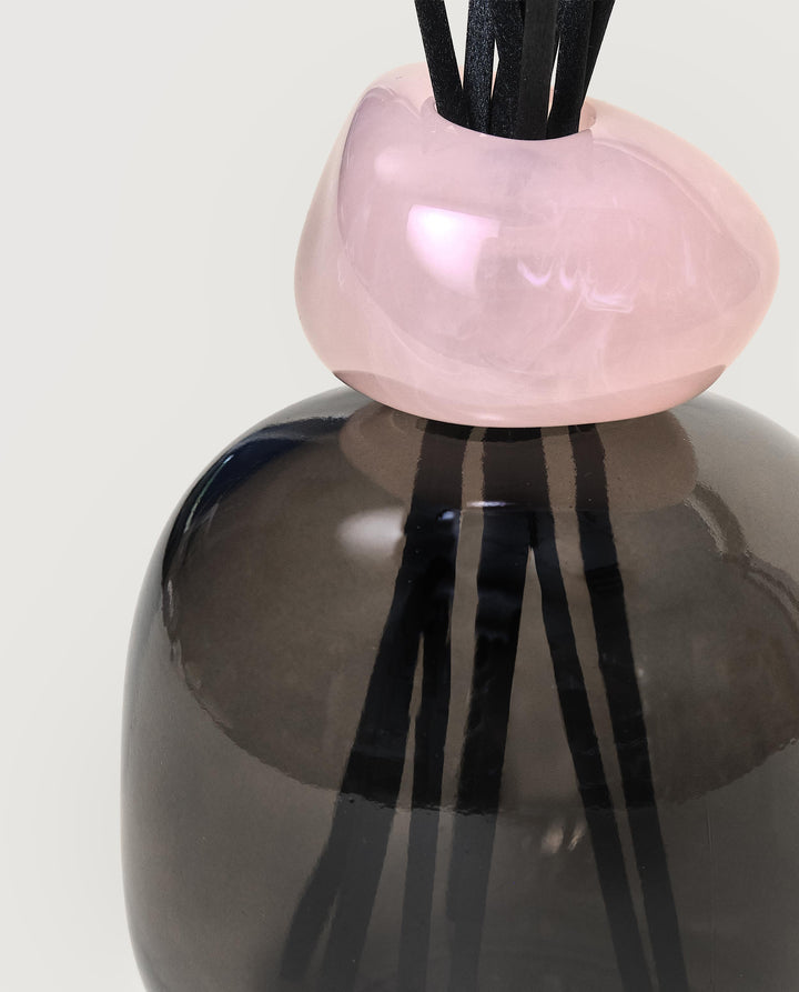 Raumduft Diffuser Mineral Schwarz/Rosa - Florale Harmonie