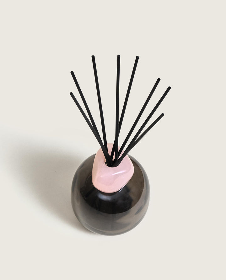 Raumduft Diffuser Mineral Schwarz/Rosa - Florale Harmonie