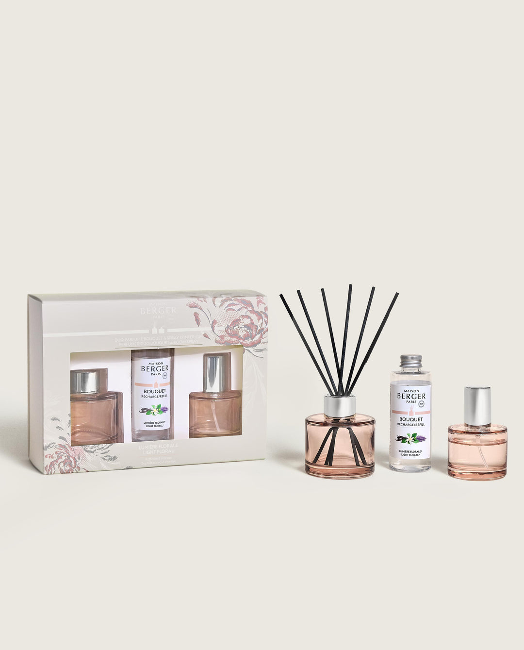 Ophelia Raumduft Set Diffuser + Raumspray - Florale Harmonie